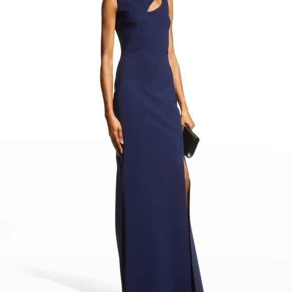 Navy Karida Sleeveless Cutout Gown size 8 - Picture 3 of 5